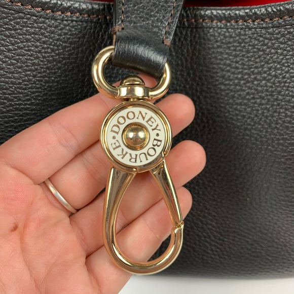 Dooney & Bourke Belvedere Small Logo Lock Satchel - Picture 2 of 8